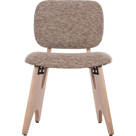 ΚΑΡΕΚΛΑ ΤΡΑΠΕΖΑΡΙΑΣ BELLISI HM18248.01 ΚΑΦΕ ΥΦΑΣΜΑ-PLYWOOD ΧΡΩΜΑ ΔΡΥΟΣ 53x56x78Υεκ. (σετ 2 τεμαχίων)