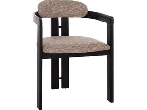 ΠΟΛΥΘΡΟΝΑ ΤΡΑΠΕΖΑΡΙΑΣ KALL HM18247.02 ΚΑΦΕ ΥΦΑΣΜΑ--PLYWOOD ΣΕ ΜΑΥΡΟ 56x45x73Υεκ (σετ 2 τεμαχίων)