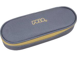 Κασετίνα οβάλ Polo BOX ΙΙΙ Grey/Gold