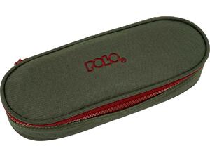 Κασετίνα οβάλ Polo BOX ΙΙΙ Khaki/Bordeaux