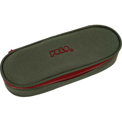 Κασετίνα οβάλ Polo BOX ΙΙΙ Khaki/Bordeaux
