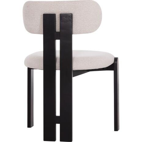 ΚΑΡΕΚΛΑ ΤΡΑΠΕΖΑΡΙΑΣ KARVO HM18252.02 ΕΚΡΟΥ ΥΦΑΣΜΑ--ΞΥΛΟ ΣΕ ΜΑΥΡΟ 57x50x78,5Υεκ. (σετ 2 τεμαχίων)