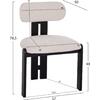 ΚΑΡΕΚΛΑ ΤΡΑΠΕΖΑΡΙΑΣ KARVO HM18252.02 ΕΚΡΟΥ ΥΦΑΣΜΑ--ΞΥΛΟ ΣΕ ΜΑΥΡΟ 57x50x78,5Υεκ. (σετ 2 τεμαχίων)