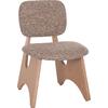 ΚΑΡΕΚΛΑ ΤΡΑΠΕΖΑΡΙΑΣ BELLISI HM18248.01 ΚΑΦΕ ΥΦΑΣΜΑ-PLYWOOD ΧΡΩΜΑ ΔΡΥΟΣ 53x56x78Υεκ. (σετ 2 τεμαχίων)