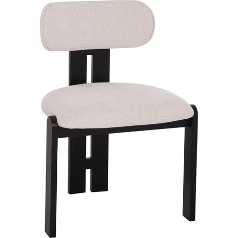 ΚΑΡΕΚΛΑ ΤΡΑΠΕΖΑΡΙΑΣ KARVO HM18252.02 ΕΚΡΟΥ ΥΦΑΣΜΑ--ΞΥΛΟ ΣΕ ΜΑΥΡΟ 57x50x78,5Υεκ. (σετ 2 τεμαχίων)