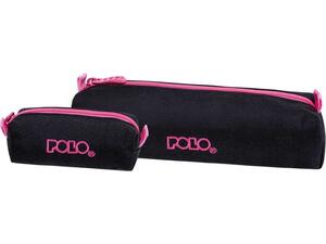 Κασετίνα βαρελάκι Polo Wallet IV  Black/Fuchia (937006-2044)