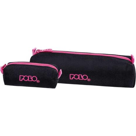 Κασετίνα βαρελάκι Polo Wallet IV  Black/Fuchia (937006-2044)