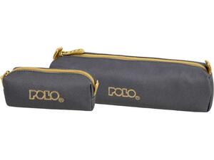 Κασετίνα βαρελάκι Polo Wallet IV Grey/Gold (937006-2276)