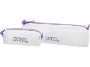 Κασετίνα βαρελάκι Polo Wallet IV White/Lilac (937006-2545)