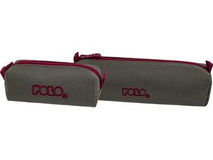 Κασετίνα βαρελάκι Polo Wallet IV Khaki/Bordeaux (937006-6533)
