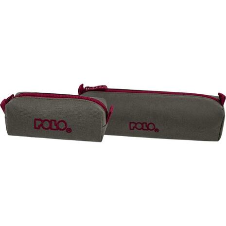 Κασετίνα βαρελάκι Polo Wallet IV Khaki/Bordeaux (937006-6533)