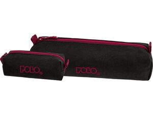 Κασετίνα βαρελάκι Polo Wallet IV Black/Bordeaux (937006-2033)