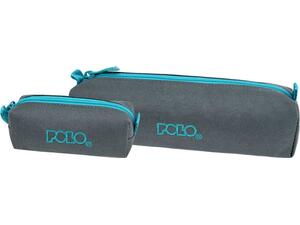 Κασετίνα βαρελάκι Polo Wallet IV Grey/Petrol (937006-2258)