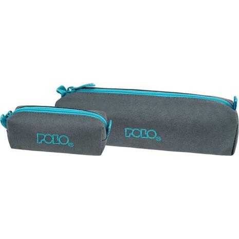 Κασετίνα βαρελάκι Polo Wallet IV Grey/Petrol (937006-2258)