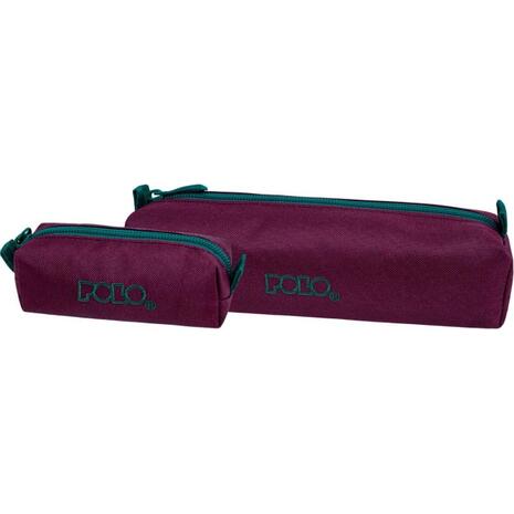 Κασετίνα βαρελάκι Polo Wallet IV Bordeaux/Kaitoke Green (937006-3364)