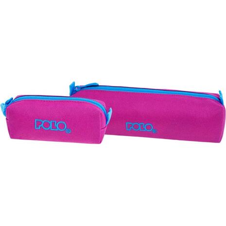 Κασετίνα βαρελάκι Polo Wallet IV Fuchia/Cyan (937006-4456)