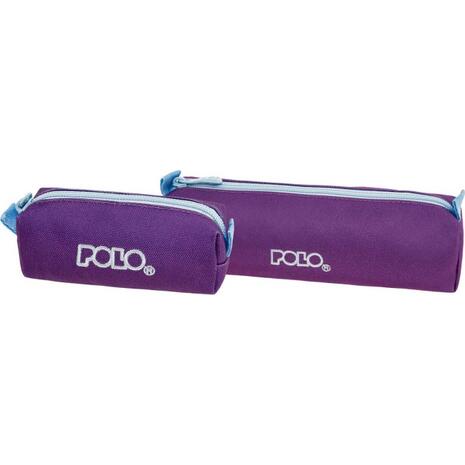 Κασετίνα βαρελάκι Polo Wallet IV Violet/Light Cyan (937006-4657)