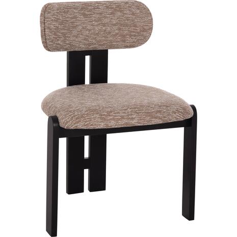 ΚΑΡΕΚΛΑ ΤΡΑΠΕΖΑΡΙΑΣ KARVO HM18252.03 ΚΑΦΕ ΥΦΑΣΜΑ--ΞΥΛΟ ΣΕ ΜΑΥΡΟ 57x50x78,5Υεκ. (σετ 2 τεμαχίων)