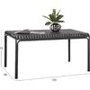 ΤΡΑΠΕΖΙ ΑΛΟΥΜΙΝΙΟΥ RACHEL HM6339.01 ΓΚΡΙ 150x80x75Υεκ.