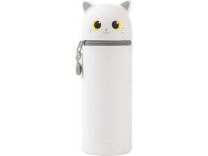 Κασετίνα σιλικόνης Cute Animals  i-Total XL2482F White Cat