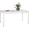 ΤΡΑΠΕΖΙ ΑΛΟΥΜΙΝΙΟΥ RACHEL HM6339.02 ΛΕΥΚΟ 150x80x75Υεκ.