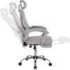 ΚΑΡΕΚΛΑ ΓΡΑΦΕΙΟΥ BARNET HM18258.02 ΓΚΡΙ MESH-ΓΚΡΙ ΣΚΕΛΕΤΟΣ NYLON 61x62x123Υ