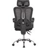ΚΑΡΕΚΛΑ ΓΡΑΦΕΙΟΥ BARNET HM18258.01 ΜΑΥΡΟ MESH-ΜΑΥΡΟΣ ΣΚΕΛΕΤΟΣ NYLON 61x62x123Υ