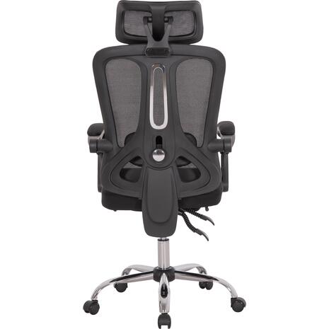 ΚΑΡΕΚΛΑ ΓΡΑΦΕΙΟΥ BARNET HM18258.01 ΜΑΥΡΟ MESH-ΜΑΥΡΟΣ ΣΚΕΛΕΤΟΣ NYLON 61x62x123Υ