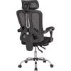 ΚΑΡΕΚΛΑ ΓΡΑΦΕΙΟΥ BARNET HM18258.01 ΜΑΥΡΟ MESH-ΜΑΥΡΟΣ ΣΚΕΛΕΤΟΣ NYLON 61x62x123Υ