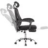 ΚΑΡΕΚΛΑ ΓΡΑΦΕΙΟΥ BARNET HM18258.01 ΜΑΥΡΟ MESH-ΜΑΥΡΟΣ ΣΚΕΛΕΤΟΣ NYLON 61x62x123Υ