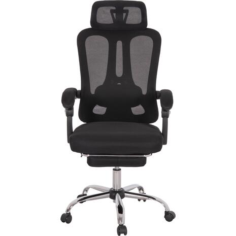 ΚΑΡΕΚΛΑ ΓΡΑΦΕΙΟΥ BARNET HM18258.01 ΜΑΥΡΟ MESH-ΜΑΥΡΟΣ ΣΚΕΛΕΤΟΣ NYLON 61x62x123Υ