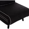 ΠΟΛΥΘΡΟΝΑ ΚΡΕΒΑΤΙ BRAXTON HM8425.03 ΜΑΥΡΟ ΥΦΑΣΜΑ 78x88x78Υεκ.