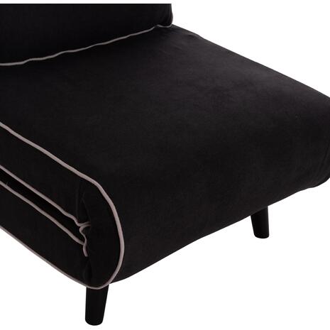 ΠΟΛΥΘΡΟΝΑ ΚΡΕΒΑΤΙ BRAXTON HM8425.03 ΜΑΥΡΟ ΥΦΑΣΜΑ 78x88x78Υεκ.
