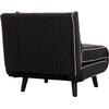 ΠΟΛΥΘΡΟΝΑ ΚΡΕΒΑΤΙ BRAXTON HM8425.03 ΜΑΥΡΟ ΥΦΑΣΜΑ 78x88x78Υεκ.