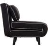 ΠΟΛΥΘΡΟΝΑ ΚΡΕΒΑΤΙ BRAXTON HM8425.03 ΜΑΥΡΟ ΥΦΑΣΜΑ 78x88x78Υεκ.