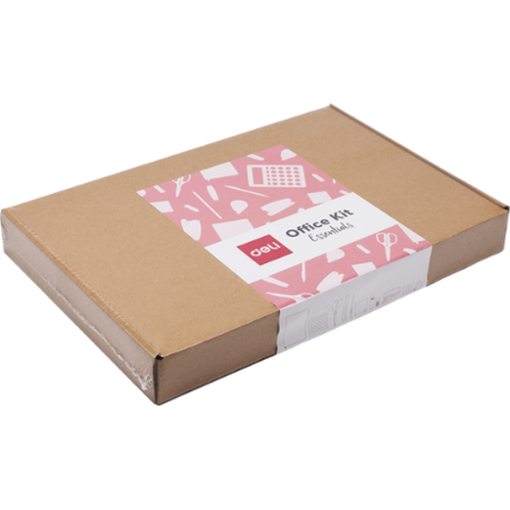 Σετ οργάνωσης γραφείου Deli Office Kit Essentials 12 τεμαχίων Ροζ αποχρώσεις