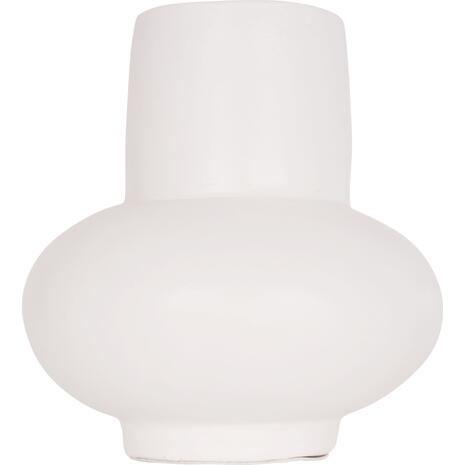 ΕΠΙΤΡΑΠΕΖΙΟ ΔΙΑΚΟΣΜΗΤΙΚΟ ΒΑΖΟ LEMA HM4664.02S ΤΕΡΑΚΟΤΑ ΣΕ ΛΕΥΚΟ--Φ22x22Υεκ.