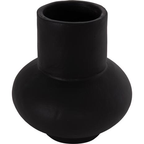 ΕΠΙΤΡΑΠΕΖΙΟ ΔΙΑΚΟΣΜΗΤΙΚΟ ΒΑΖΟ LEMA HM4664.01S ΤΕΡΑΚΟΤΑ ΣΕ ΜΑΥΡΟ--Φ22x22Υεκ.