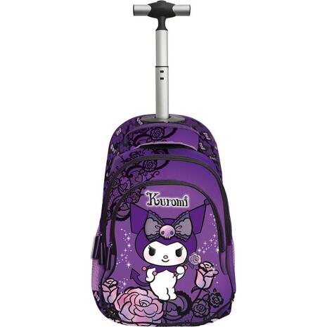Τσάντα τρόλεϊ δημοτικού 3 θέσεων Graffiti Purple Kuromi
