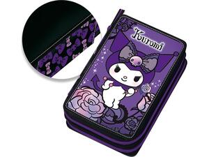 Κασετίνα γεμάτη 2 θέσεων Graffiti Purple Kuromi