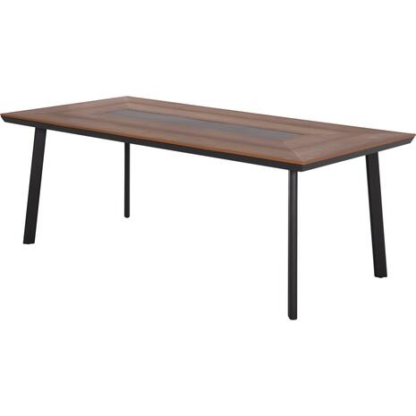 ΤΡΑΠΕΖΙ ΑΛΟΥΜΙΝΙΟΥ TABER ΜΕ POLYWOOD 200X100 ΓΚΡΙ HM5131.12