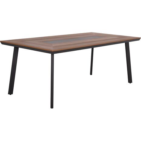 ΤΡΑΠΕΖΙ ΑΛΟΥΜΙΝΙΟΥ TABER ΜΕ POLYWOOD 200X100 ΓΚΡΙ HM5131.12