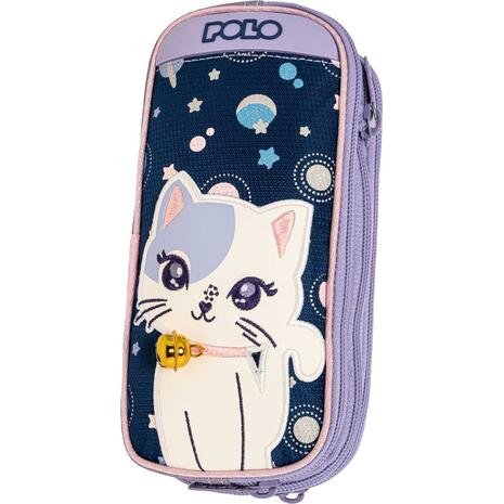 Κασετίνα οβάλ 3 θέσεων Polo Reel Space Cat