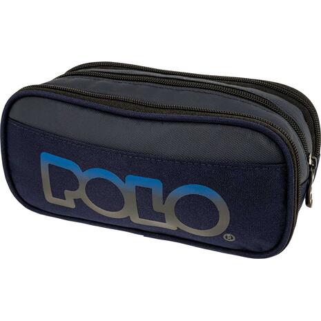 Κασετίνα οβάλ 3 θέσεων Polo Cryptic Night Blue - Μπλε Νύχτας