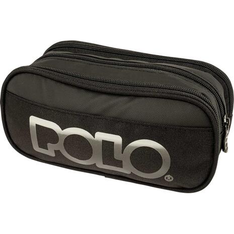 Κασετίνα οβάλ 3 θέσεων Polo Cryptic Black - Μαύρο