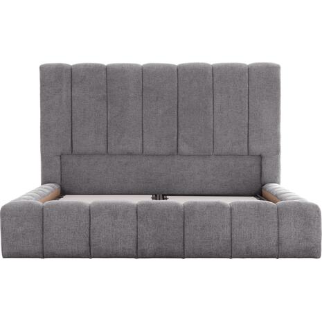 ΚΡΕΒΑΤΙ REMO ΜΕ ΑΠΟΘΗΚΕΥΤΙΚΟ ΧΩΡΟ HM719.22 ΥΦΑΣΜΑ TEDDY ΓΚΡΙ-ΓΙΑ ΣΤΡΩΜΑ 160x200εκ