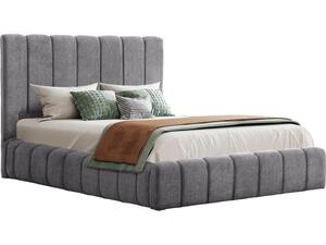 ΚΡΕΒΑΤΙ REMO ΜΕ ΑΠΟΘΗΚΕΥΤΙΚΟ ΧΩΡΟ HM719.22 ΥΦΑΣΜΑ TEDDY ΓΚΡΙ-ΓΙΑ ΣΤΡΩΜΑ 160x200εκ