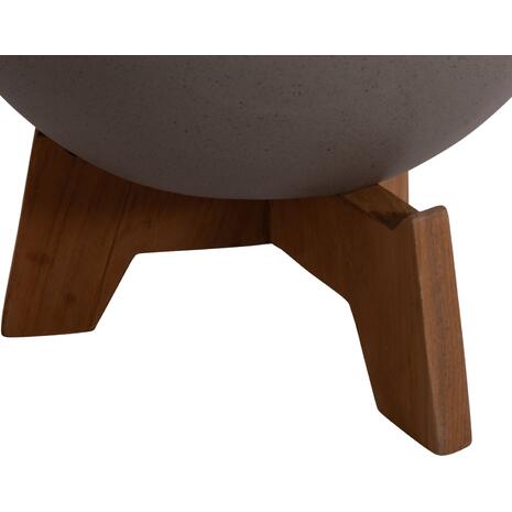 ΣΕΤ 3 ΓΛΑΣΤΡΕΣ ΜΕ TEAK ΒΑΣΕΙΣ TRYLL HM4681.03 FIBER CEMENT--ΓΚΡΙ