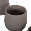 ΣΕΤ 3 ΓΛΑΣΤΡΕΣ ΜΕ TEAK ΒΑΣΕΙΣ TRYLL HM4681.03 FIBER CEMENT--ΓΚΡΙ