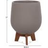 ΣΕΤ 3 ΓΛΑΣΤΡΕΣ ΜΕ TEAK ΒΑΣΕΙΣ TRYLL HM4681.03 FIBER CEMENT--ΓΚΡΙ